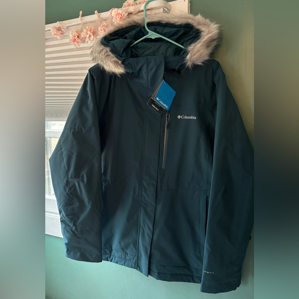 NWT Columbia Women’s Plus Ava Alpine Insulated Jacket 1x “night wave” blue